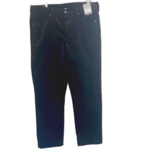 GAP NWT black velvet cotton pants sz 16